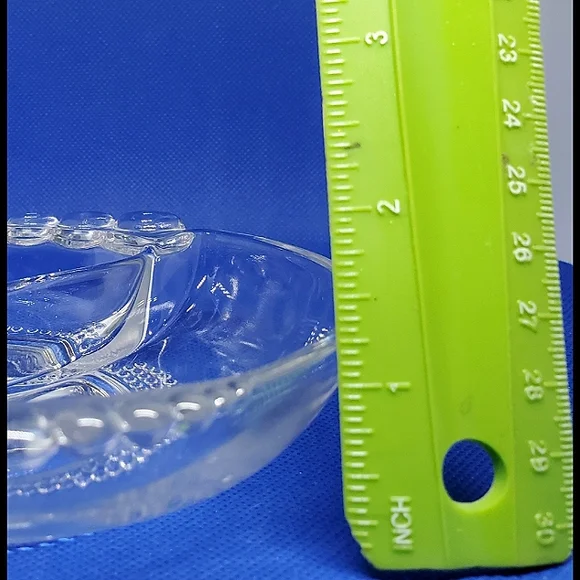 Hazel-Atlas Vintage Beaded Edge, Divided Candy Dish - Picture 7 of 9